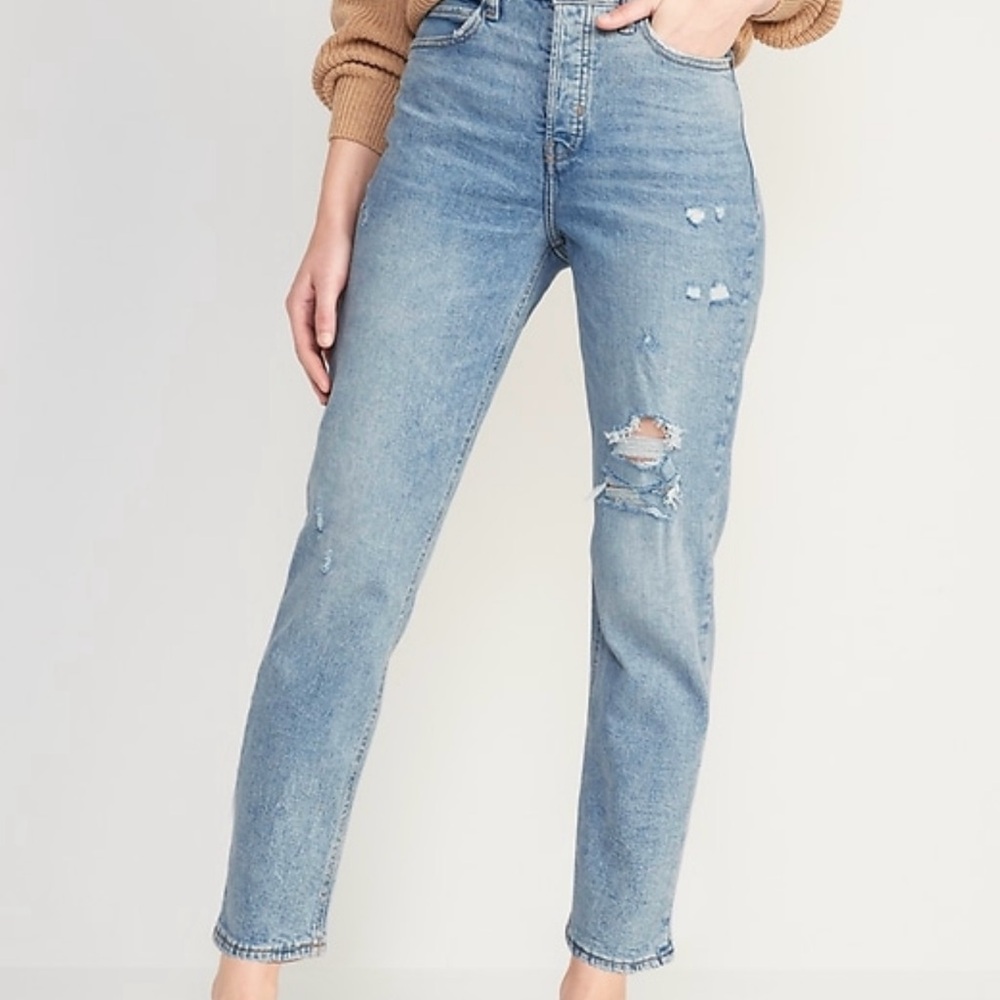 Women's high rise straight Jeans